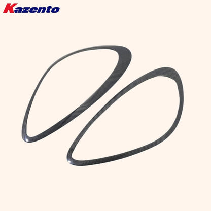 Kazento For Porsche 2011-2018 Cayenne 958 KZ Carbon Fiber Front Headlight Eyebrow Eyelid Kazento Carbon Parts 车身侧板 958-EYE-CF