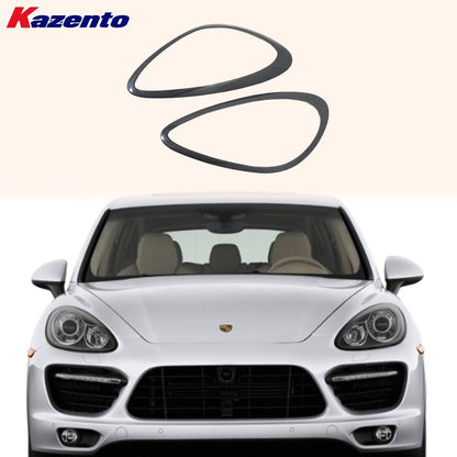 Kazento For Porsche 2011-2018 Cayenne 958 KZ Carbon Fiber Front Headlight Eyebrow Eyelid Kazento Carbon Parts 车身侧板 958-EYE-CF