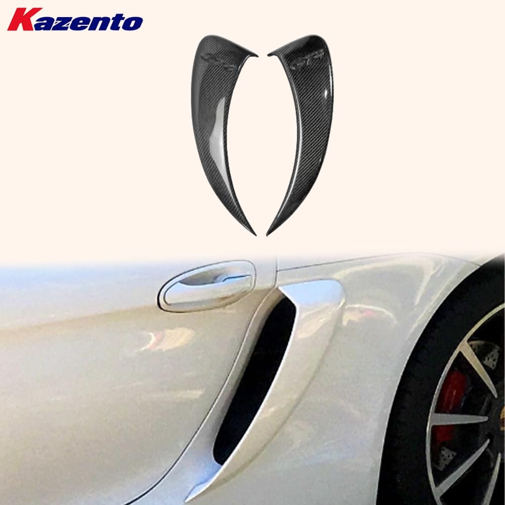 Kazento For Porsche 981 13-16 Boxster GT GT4 Type Carbon Fiber Side Duct Vents Pair Kazento Carbon Parts 车身侧板 981-SV-GT-CF