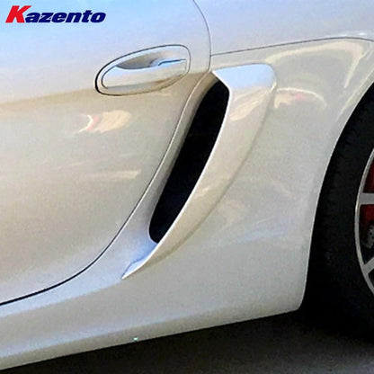 Kazento For Porsche 981 13-16 Boxster GT GT4 Type Carbon Fiber Side Duct Vents Pair