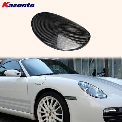 Kazento For Porsche 987 Boxster Cayman S 2004-12 2D Roadster KZ Carbon Front Fuel Cover Kazento Carbon Parts 车身侧板 987-FUEL-CF