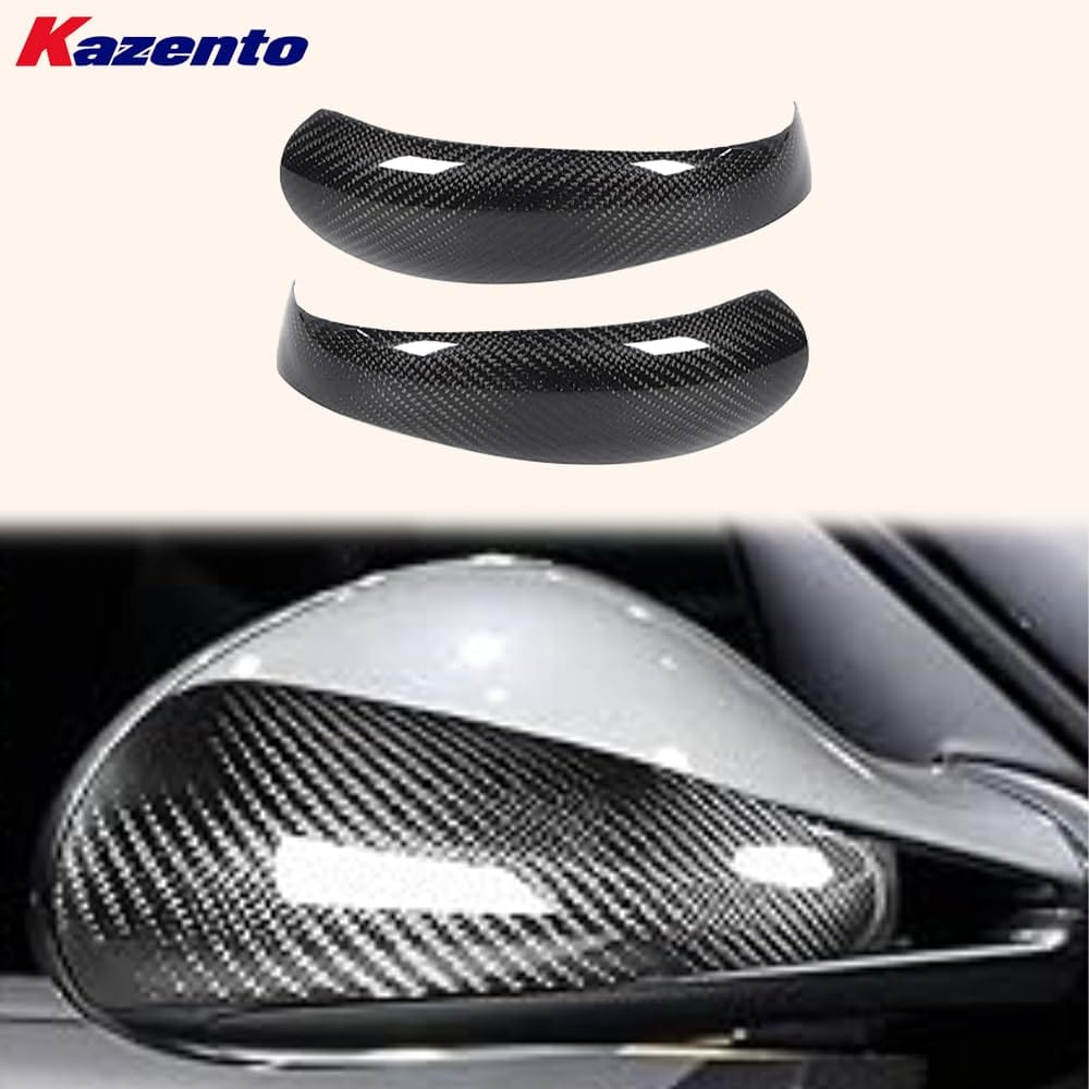 Kazento For Porsche 987 Boxster Cayman S 2004-12 Roadster & 911 997 Carbon Mirror Cover Kazento Carbon Parts 车身侧板 987-MC-CF