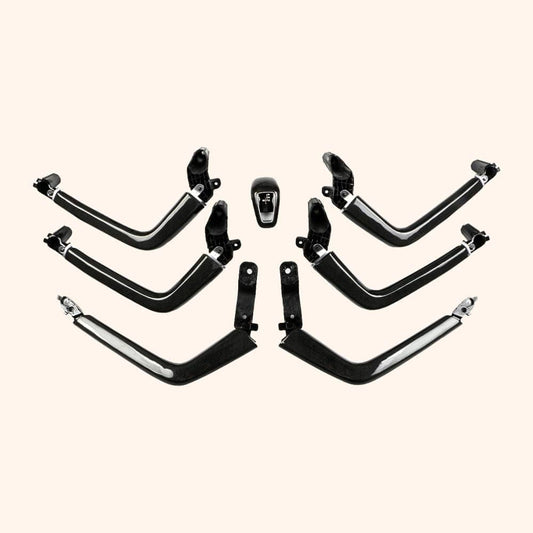 Kazento For Porsche Cayenne 18-25 9Y0 9Y3 Carbon Armrest Door Handle Repacement 6pcs Kazento Carbon Parts 车身侧板 CAYENNE18-ARM-TI-CF
