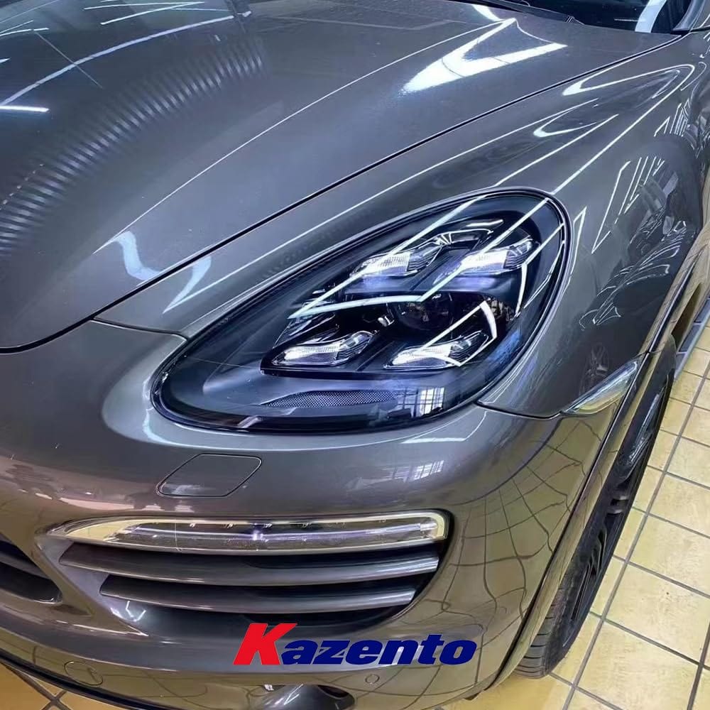 Kazento For Porsche Cayenne 958.1 2011-14 Matrix LED Laser DRL Headlight (up to 18-23)
