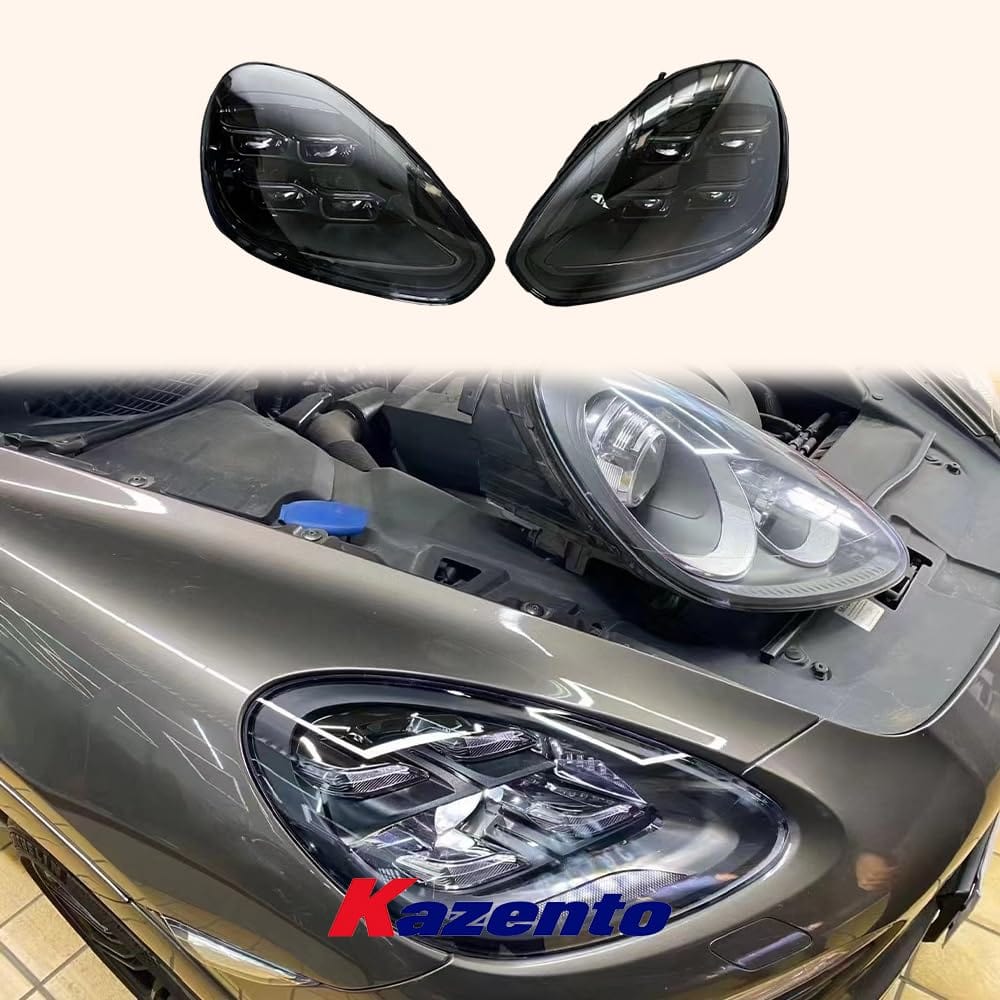 Kazento For Porsche Cayenne 958.1 2011-14 Matrix LED Laser DRL Headlight (up to 18-23)