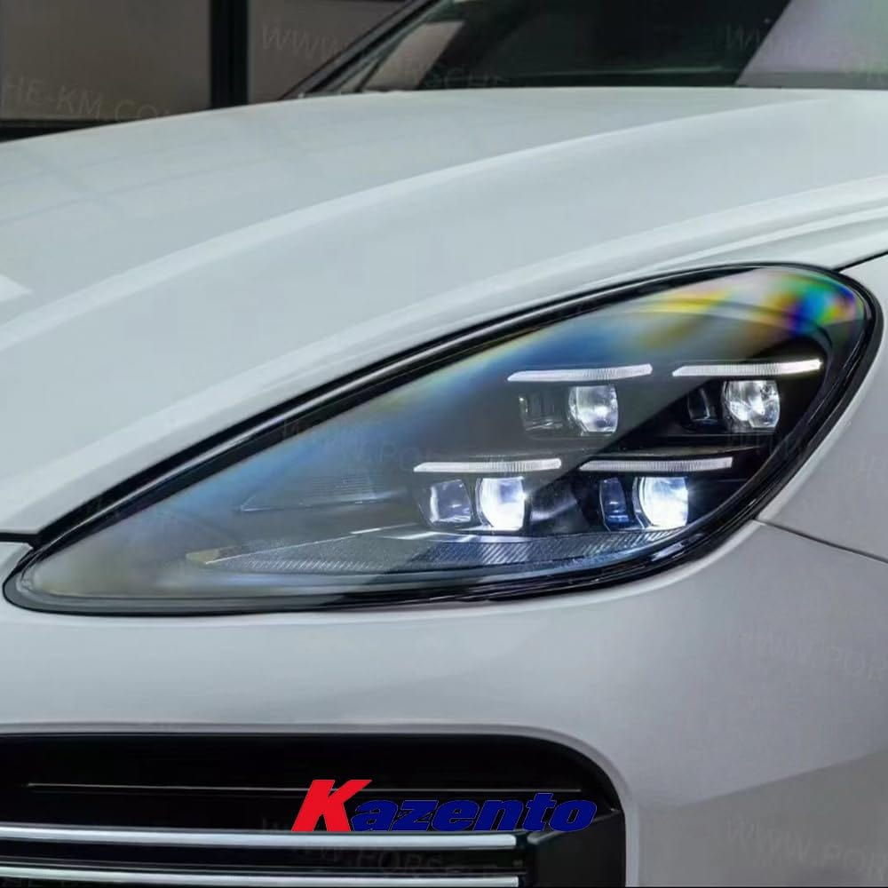 Kazento For Porsche Cayenne 958.1 2011-14 Matrix LED Laser DRL Headlight (up to 24-25)