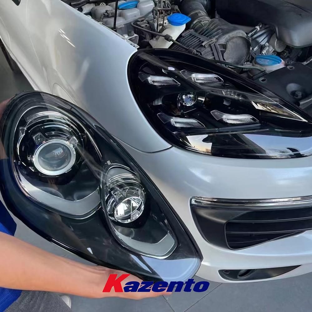 Kazento For Porsche Cayenne 958.2 2015-17 Matrix LED Laser DRL Headlight (up to 24-25) Kazento Carbon Parts 车身侧板 9582-DRL-2425