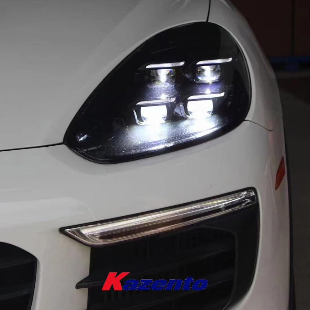 Kazento For Porsche Cayenne 958.2 2015-17 Matrix LED Laser DRL Headlight (up to 24-25)