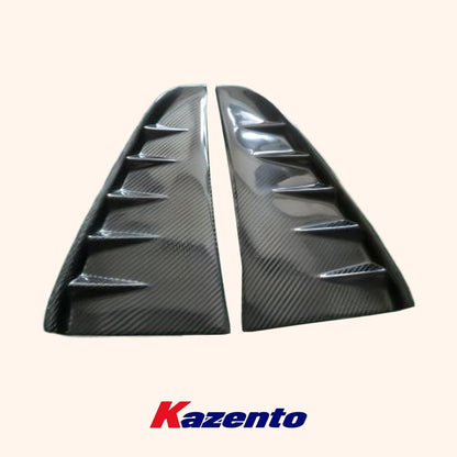 Kazento For Porsche Panamera 2014-2016 ART Style Carbon Front Fender Vents Trim Garnish