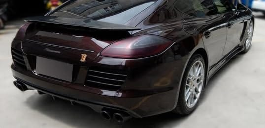 Kazento For Porsche Panamera 970 2012-2014 Carbon Fiber Rear Trunk Spoiler Wing Lip Kazento Carbon Parts 车身侧板 970-RS-KZ-CF
