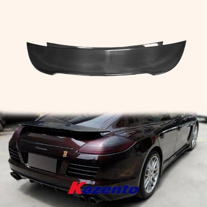 Kazento For Porsche Panamera 970 2012-2014 Carbon Fiber Rear Trunk Spoiler Wing Lip Kazento Carbon Parts 车身侧板 970-RS-KZ-CF