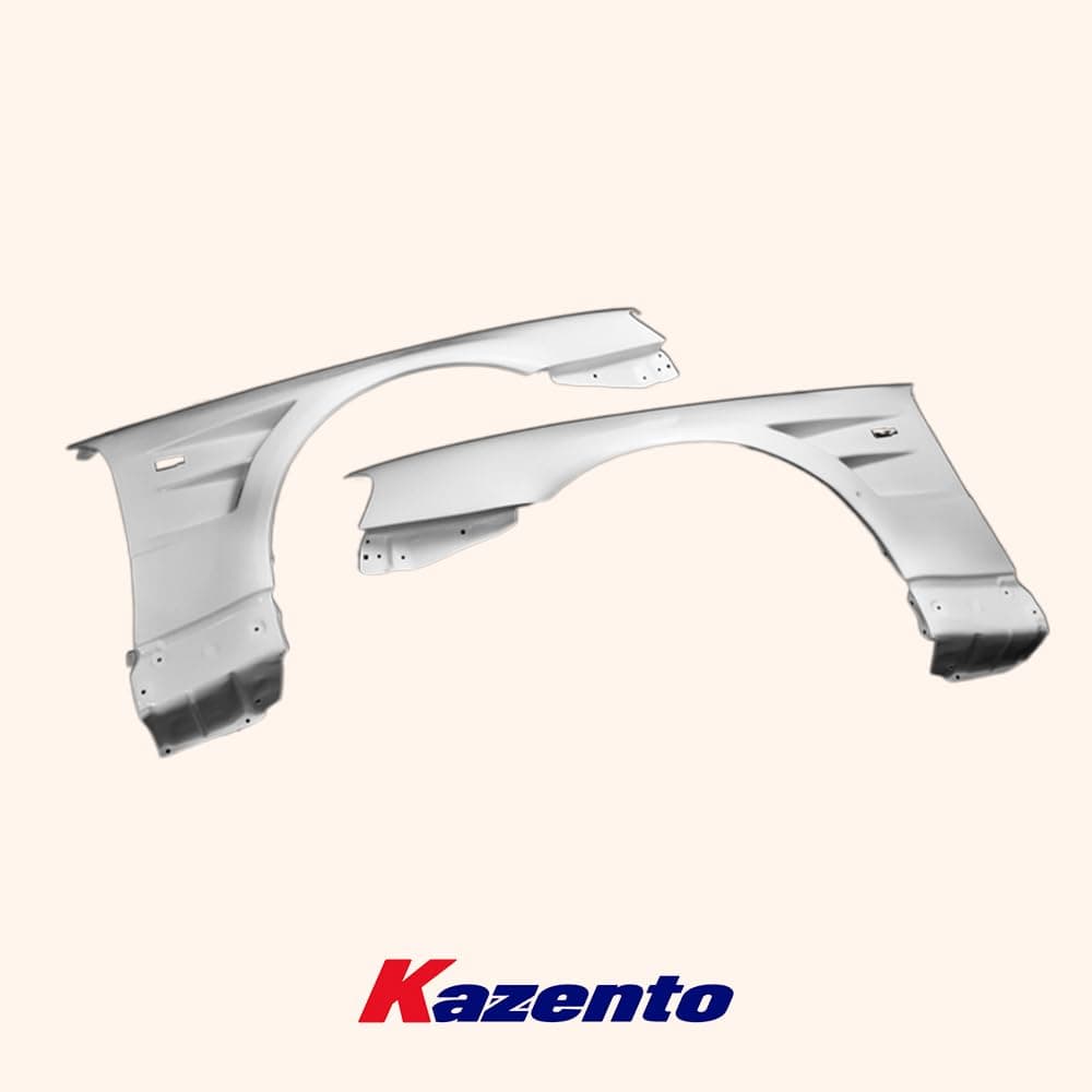 Kazento For R34 Gtr Bn For Nissan Skyline Front Fender Fiber Glass Kazento Carbon Parts 车身侧板 R34-FF-BN-GTR-FRP