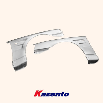 Kazento For R34 Gtr Bn For Nissan Skyline Front Fender Fiber Glass Kazento Carbon Parts 车身侧板 R34-FF-BN-GTR-FRP