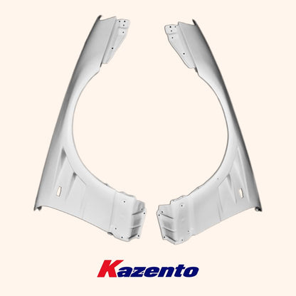 Kazento For R34 Gtr Bn For Nissan Skyline Front Fender Fiber Glass Kazento Carbon Parts 车身侧板 R34-FF-BN-GTR-FRP