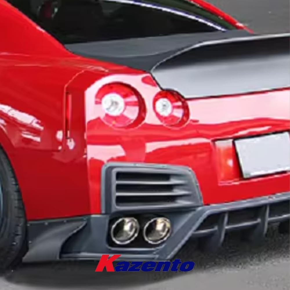 Kazento For R35 Gtr 08-16 Cs Style For Nissan Rear Bumper Duct Fiber Glass Kazento Carbon Parts 车身侧板 R35-BV-R-CS-FRP