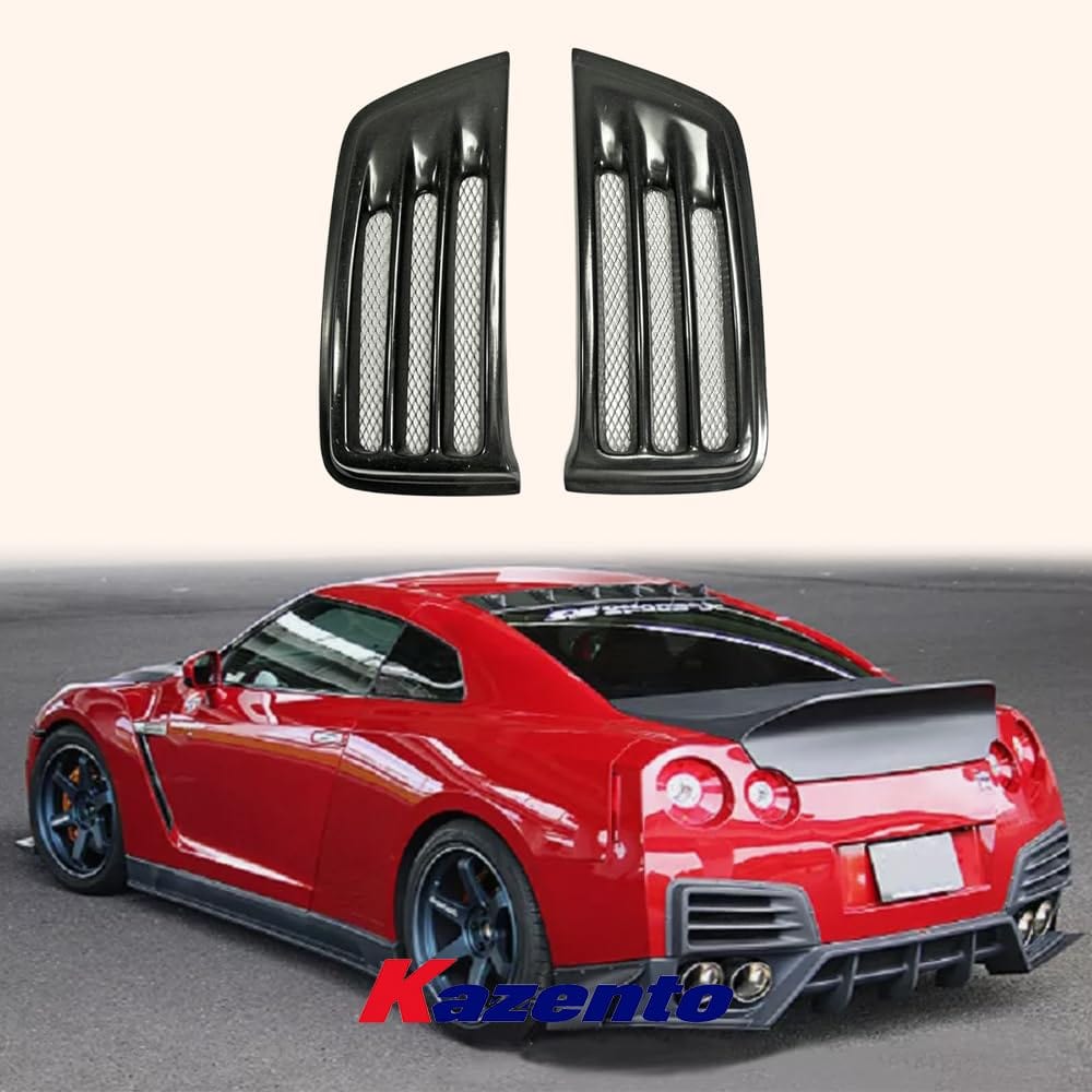 Kazento For R35 Gtr 08-16 Cs Style For Nissan Rear Bumper Duct Fiber Glass Kazento Carbon Parts 车身侧板 R35-BV-R-CS-FRP