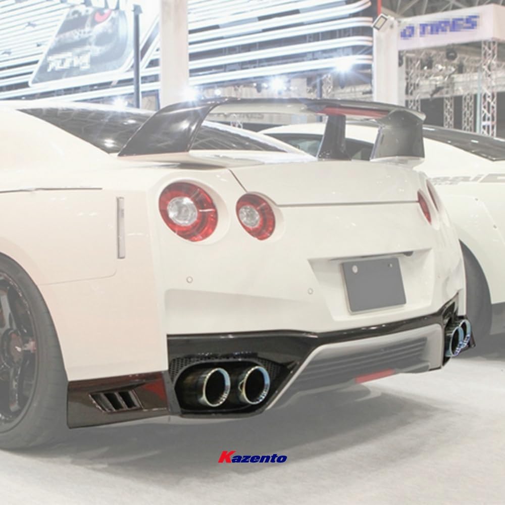 Kazento For R35 GTR  For Nissan 2017on OE Style Carbon Fiber Rear Bumper Diffuser Lip Kazento Carbon Parts 车身侧板 R35-RL-OE-17-CF