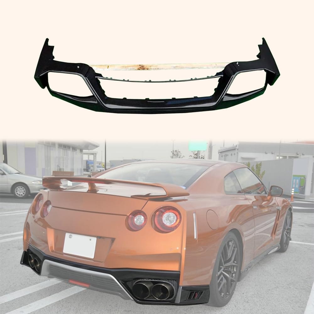 Kazento For R35 GTR  For Nissan 2017on OE Style Carbon Fiber Rear Bumper Diffuser Lip Kazento Carbon Parts 车身侧板 R35-RL-OE-17-CF
