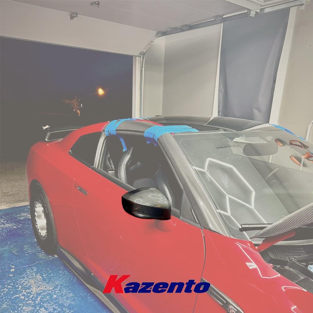 Kazento For R35 Gtr For Nissan Carbon Mirror Frame Shell Replacement Carbon Fiber Kazento Carbon Parts 车身侧板 R35-MC-TI-CF