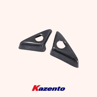 Kazento For R35 Gtr For Nissan Door Mirror Inner Panel Trinagle Carbon Fiber Kazento Carbon Parts 车身侧板 R35-MC-TRI-CF