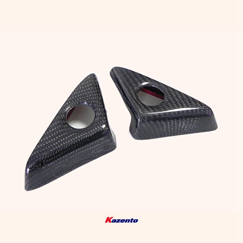 Kazento For R35 Gtr For Nissan Door Mirror Inner Panel Trinagle Carbon Fiber Kazento Carbon Parts 车身侧板 R35-MC-TRI-CF