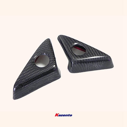 Kazento For R35 Gtr For Nissan Door Mirror Inner Panel Trinagle Carbon Fiber Kazento Carbon Parts 车身侧板 R35-MC-TRI-CF