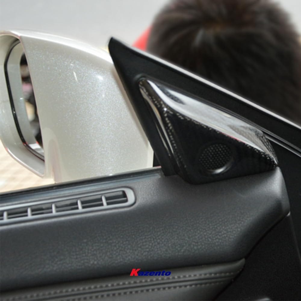 Kazento For R35 Gtr For Nissan Door Mirror Inner Panel Trinagle Carbon Fiber Kazento Carbon Parts 车身侧板 R35-MC-TRI-CF