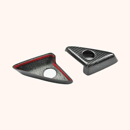 Kazento For R35 Gtr For Nissan Door Mirror Inner Panel Trinagle Matte Carbon Fiber Kazento Carbon Parts 车身侧板 R35-MC-TRI-MAT-MCF