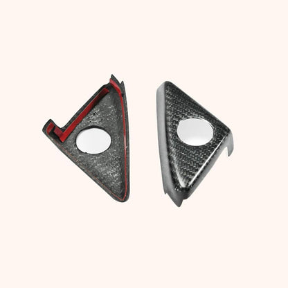 Kazento For R35 Gtr For Nissan Door Mirror Inner Panel Trinagle Matte Carbon Fiber Kazento Carbon Parts 车身侧板 R35-MC-TRI-MAT-MCF