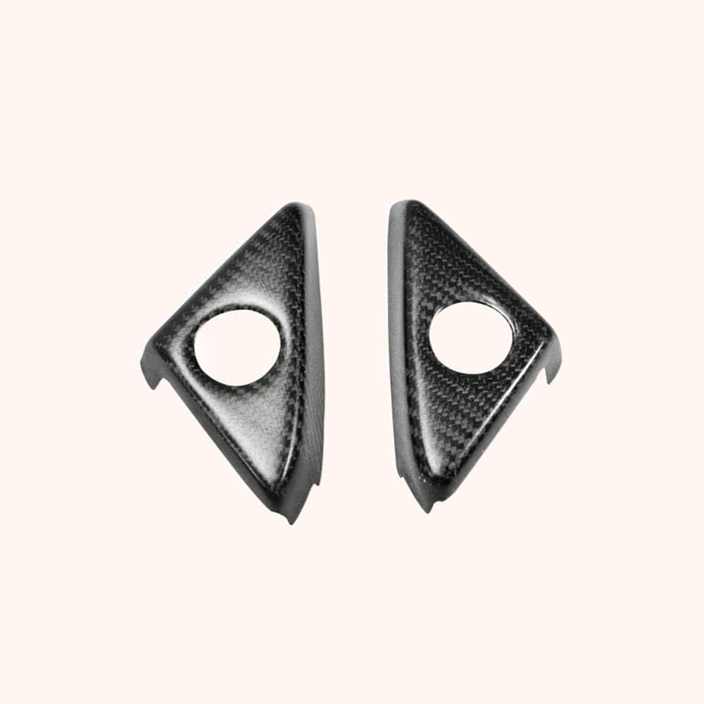 Kazento For R35 Gtr For Nissan Door Mirror Inner Panel Trinagle Matte Carbon Fiber Kazento Carbon Parts 车身侧板 R35-MC-TRI-MAT-MCF