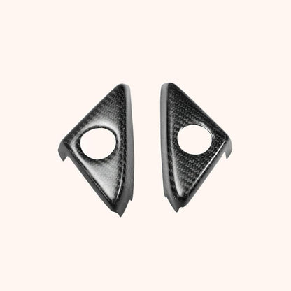 Kazento For R35 Gtr For Nissan Door Mirror Inner Panel Trinagle Matte Carbon Fiber Kazento Carbon Parts 车身侧板 R35-MC-TRI-MAT-MCF