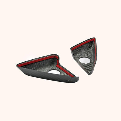 Kazento For R35 Gtr For Nissan Door Mirror Inner Panel Trinagle Matte Carbon Fiber Kazento Carbon Parts 车身侧板 R35-MC-TRI-MAT-MCF