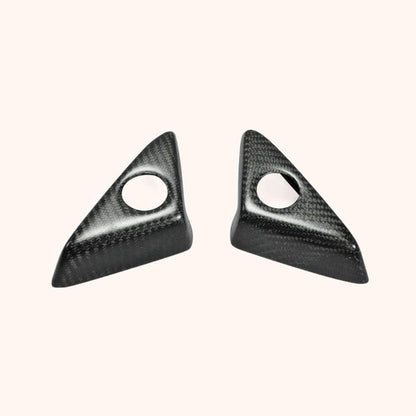 Kazento For R35 Gtr For Nissan Door Mirror Inner Panel Trinagle Matte Carbon Fiber Kazento Carbon Parts 车身侧板 R35-MC-TRI-MAT-MCF
