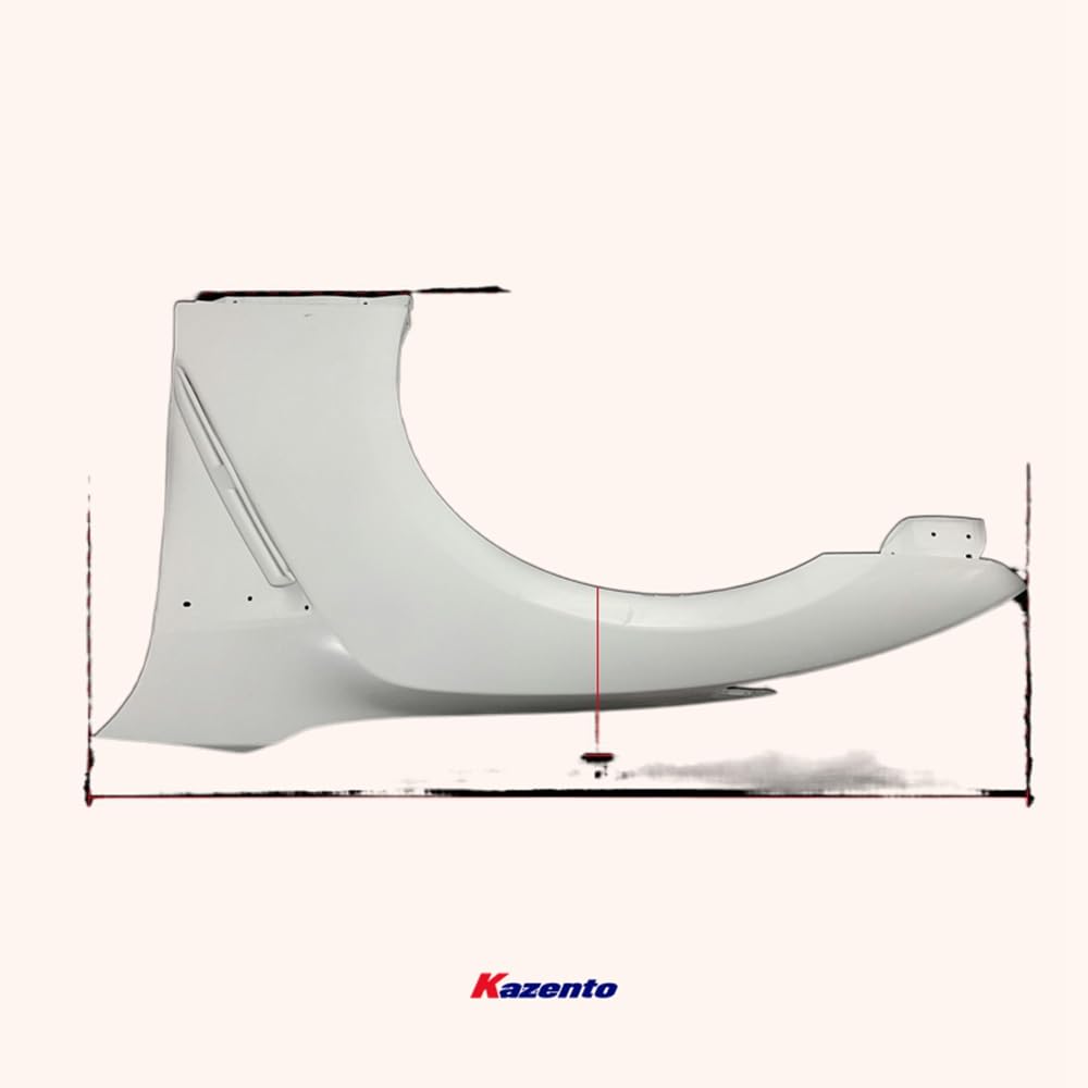 Kazento For R35 Gtr Oem For Nissan Front Fender (With Fender Vents) Fiber Glass Kazento Carbon Parts 车身侧板 R35-FF-OE-FRP