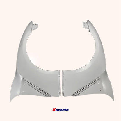 Kazento For R35 Gtr Oem For Nissan Front Fender (With Fender Vents) Fiber Glass Kazento Carbon Parts 车身侧板 R35-FF-OE-FRP