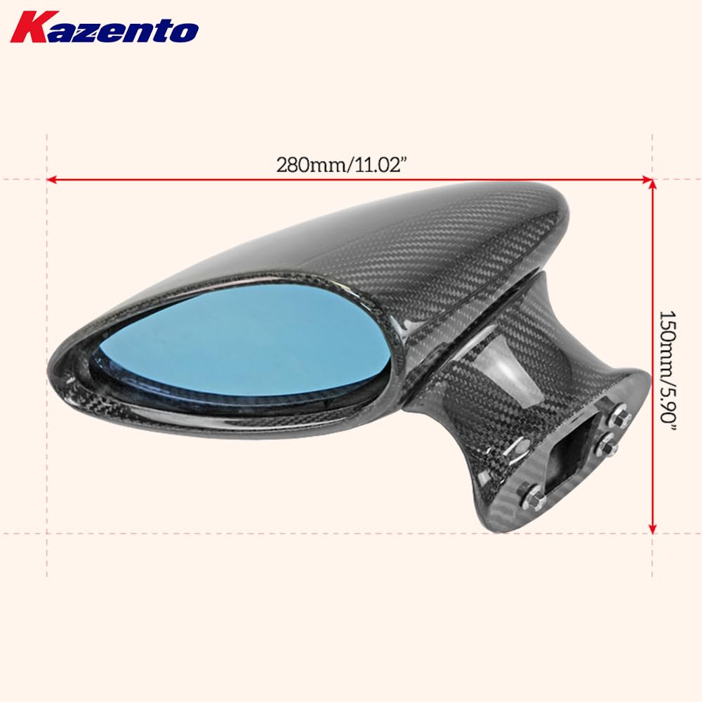 Kazento For S2000 Ap1 Ap2 For Honda Aero Mirror (Manual) Rearview Mirror Guard Covers Carbon Fiber