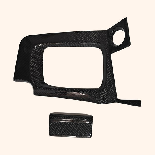 Kazento For Skyline R34 GTR For Nissan Gear Surround & Ashtray Stick on Type (RHD) MANUAL Kazento Carbon Parts 车身侧板 Carbon Fiber R34-GEAR-STICKON-CF