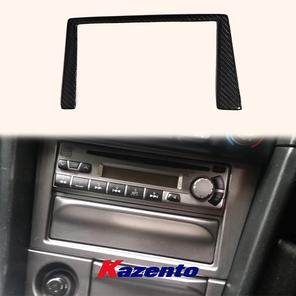 Kazento For Skyline R34 GTR For Nissan Interior Trim Center Radio Cover Surround Kazento Carbon Parts 车身侧板