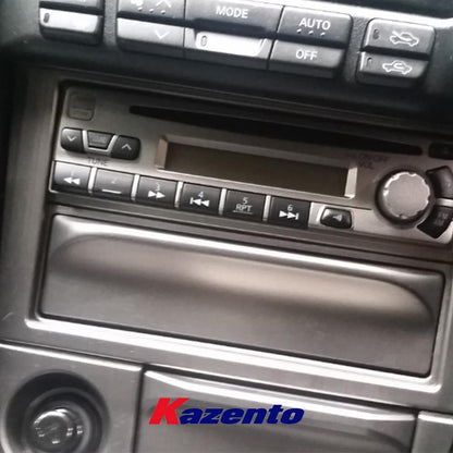 Kazento For Skyline R34 GTR For Nissan Interior Trim Center Radio Cover Surround