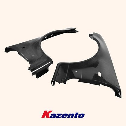 Kazento For Skyline R34 GTR For Nissan ZT Style Front Fender Pair Replacement Kazento Carbon Parts 车身侧板