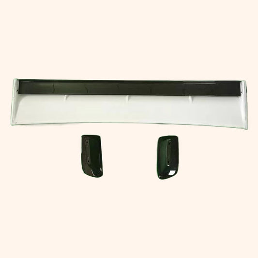 Kazento For Skyline R34 GTR OE Spoiler with JUN High Leg Partial Carbon(blade+caps+legs) Kazento Carbon Parts 车身侧板 R34-RS-OE-LEG-PCF2