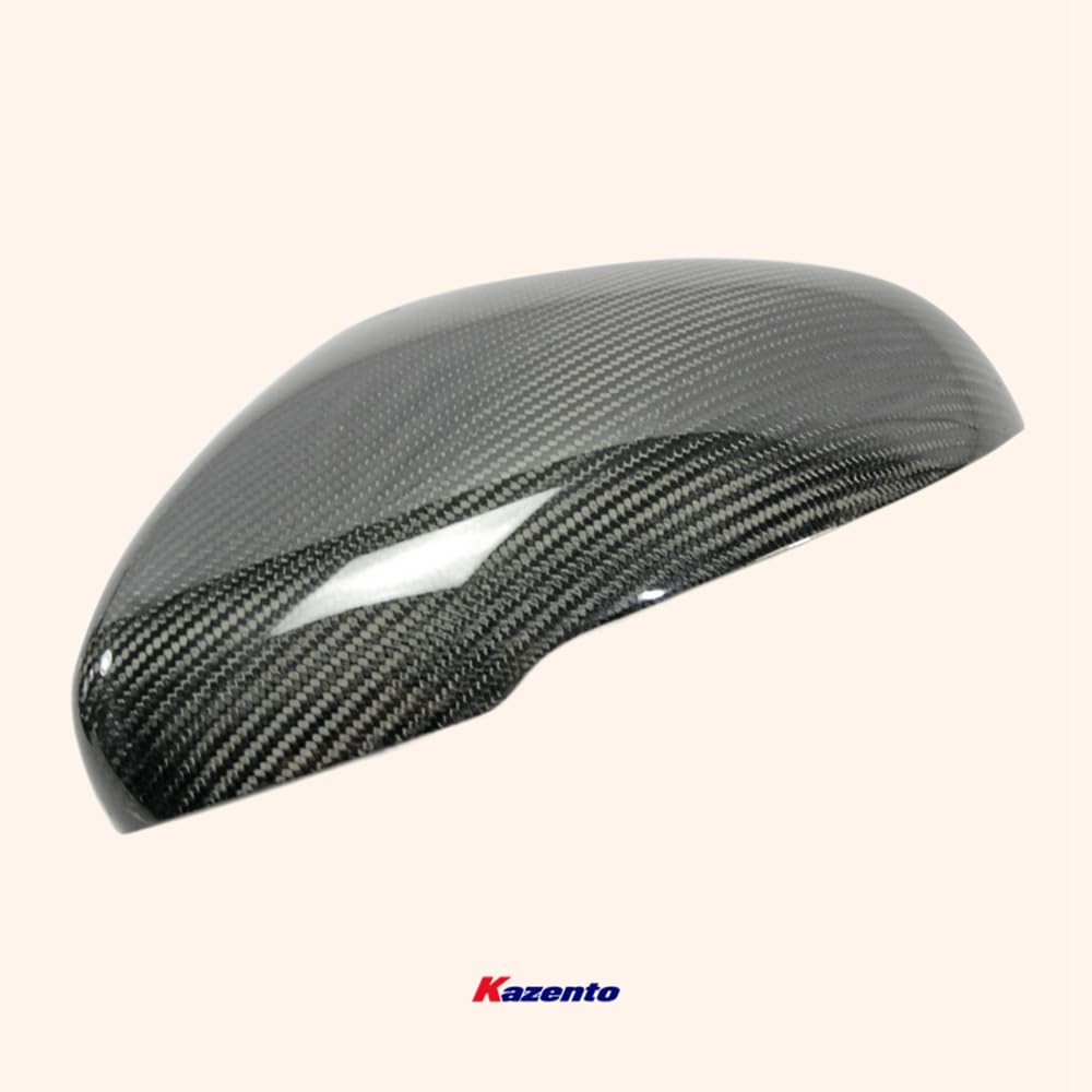 Kazento For Stinger For Kia Side Mirror Cover (Stick On) Rearview Mirror Guard Covers Carbon Fiber Kazento Carbon Parts 车身侧板 STINGER-MC-CF