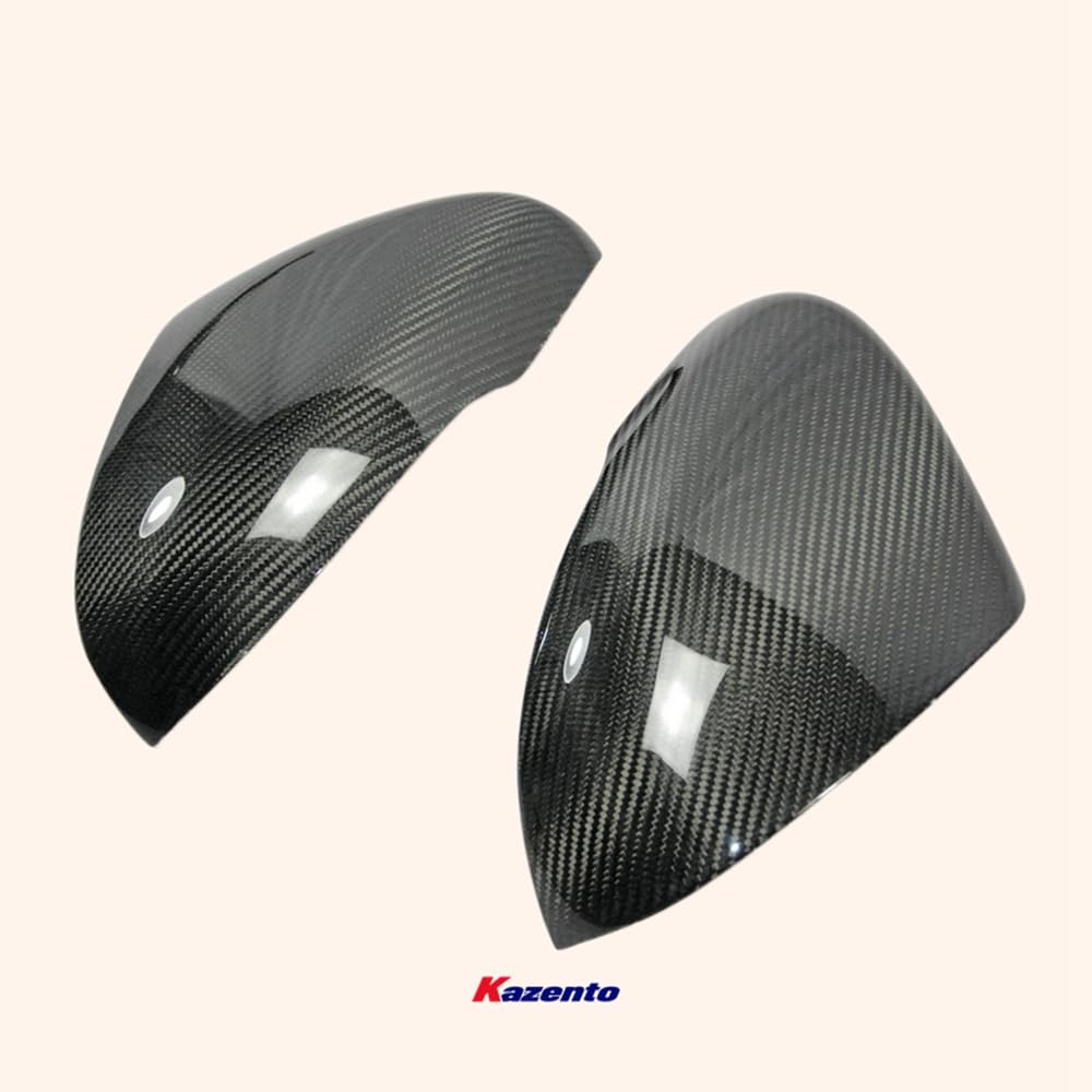 Kazento For Stinger For Kia Side Mirror Cover (Stick On) Rearview Mirror Guard Covers Carbon Fiber Kazento Carbon Parts 车身侧板 STINGER-MC-CF