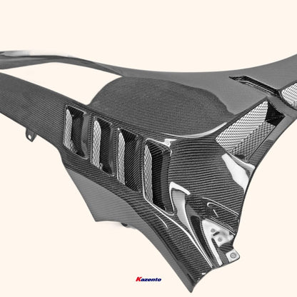 Kazento For Subaru 14-18 Impreza Wrx Vab Vaf Levorg Vmg/Vm4 Sti Dam Style Front Over Fender +8Mm Carbon Fiber