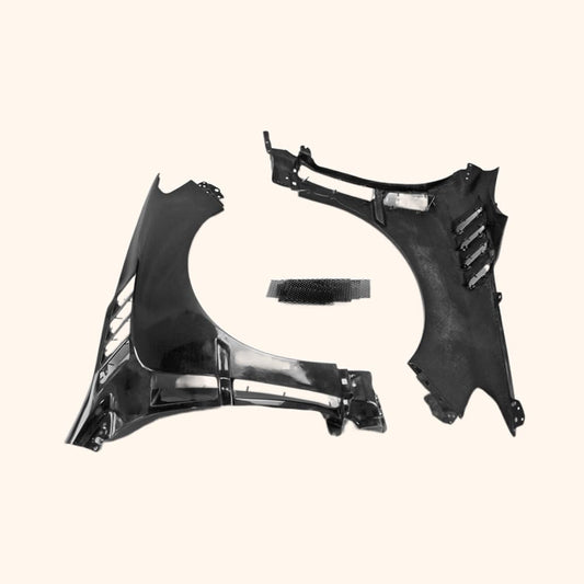 Kazento For Subaru 14-18 Impreza Wrx Vab Vaf Levorg Vmg/Vm4 Sti Dam Style Front Over Fender +8Mm Partial Carbon Fiber(Vents)