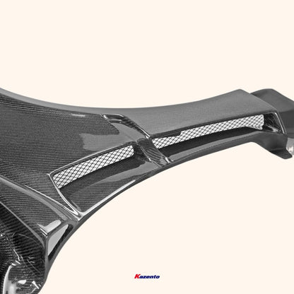 Kazento For Subaru 14-18 Impreza Wrx Vab Vaf Vrs Arising Ii Front Fender 2Pcs Carbon Fiber Kazento Carbon Parts 车身侧板 VAB-FF-VRSA1-CF