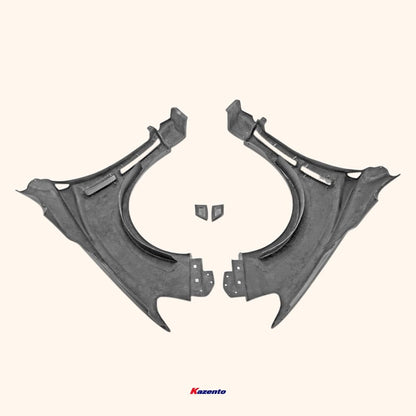 Kazento For Subaru 14-18 Impreza Wrx Vab Vaf Vrs Arising Ii Front Fender 2Pcs Carbon Fiber