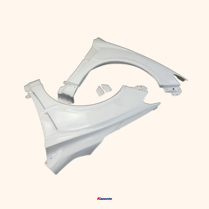 Kazento For Subaru 14-18 Impreza Wrx Vab Vaf Vrs Arising Ii Front Fender 2Pcs Fiber Glass Kazento Carbon Parts 车身侧板 VAB-FF-VRSA1-FRP