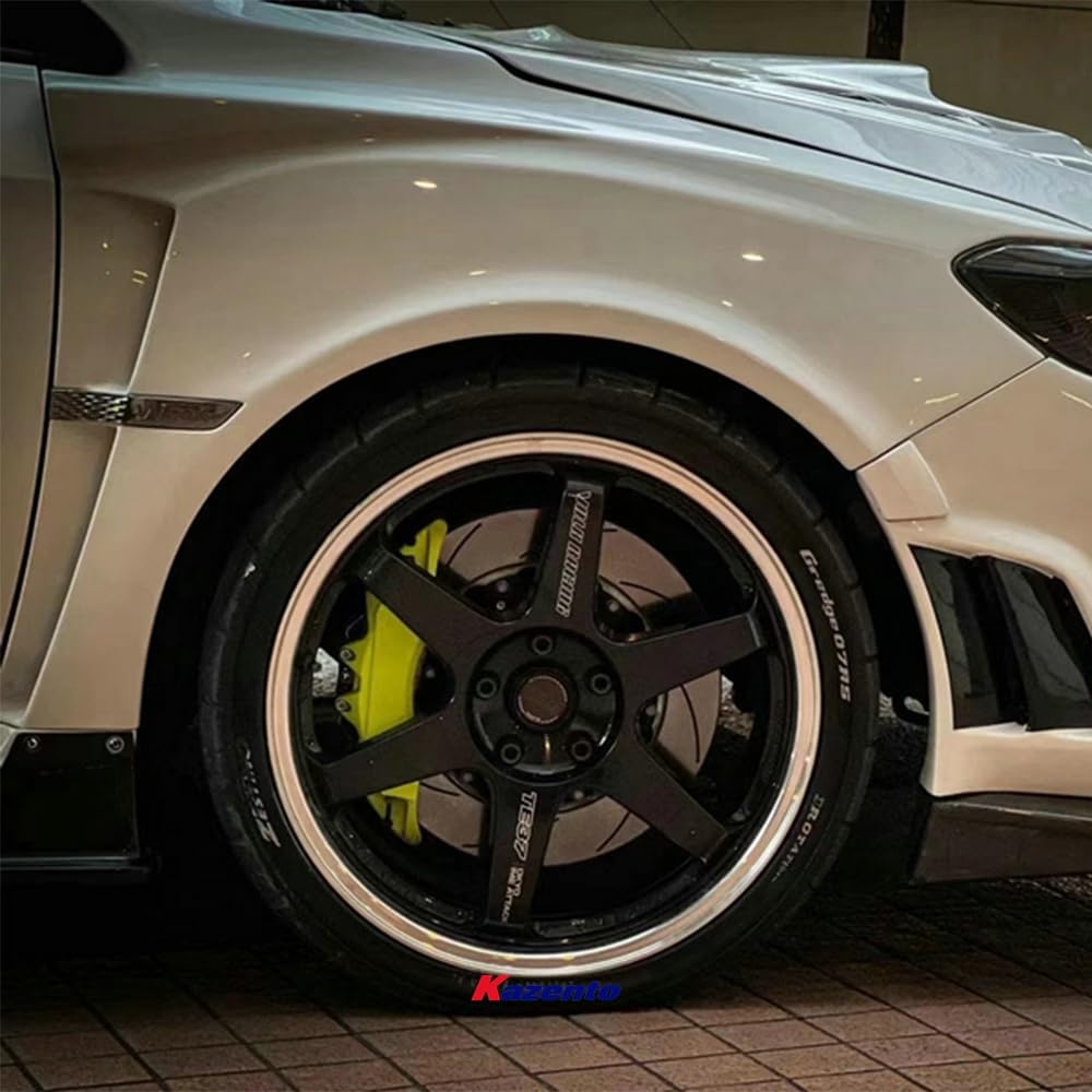 Kazento For Subaru 14-18 Impreza Wrx Vab Vaf Vrs Arising Ii Front Fender 2Pcs Fiber Glass Kazento Carbon Parts 车身侧板 VAB-FF-VRSA1-FRP