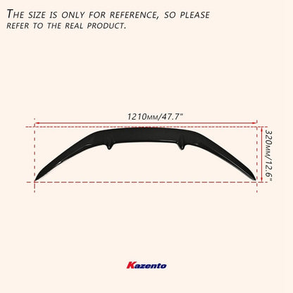 Kazento For SUBARU BRZ GR86 2022+ ST Style Carbon Fiber Rear Spoiler Wing Lip Kazento Carbon Parts 车身侧板 GR86-RS-ST-CF
